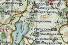 Имение Екатерингоф на Плане генерального межевания. Конец 18 века.