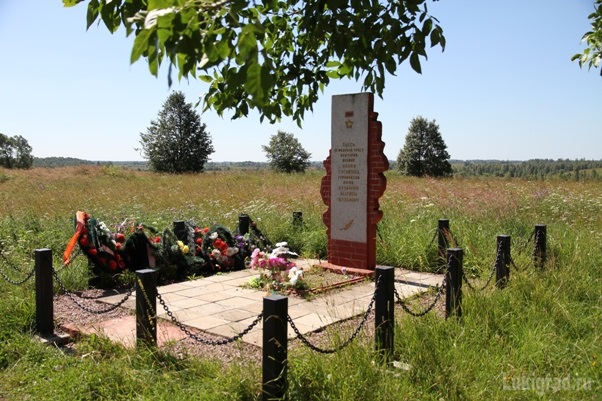 Малкинская высота Лычёвской волости Великолукского района. Место подвига и гибели самого пожилого Героя Советского Союза Матвея Кузьмича Кузьмина.