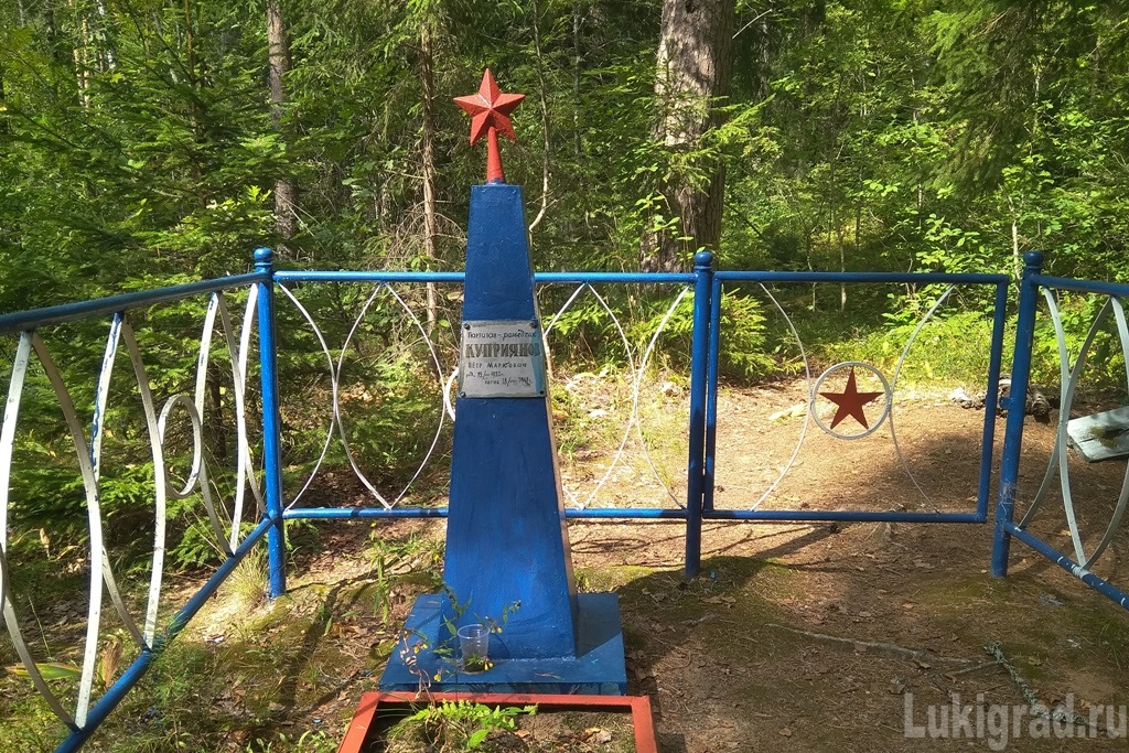 Могила на берегу озера Поганец Пореченской волости Великолукского района. Лукиград